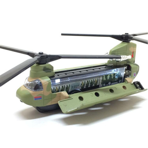 Helicóptero Chinook US de 14CM para transporte de rescate, modelo de avión militar de combate, modelo de avión, juguete militar para niños y adultos ► Foto 1/6