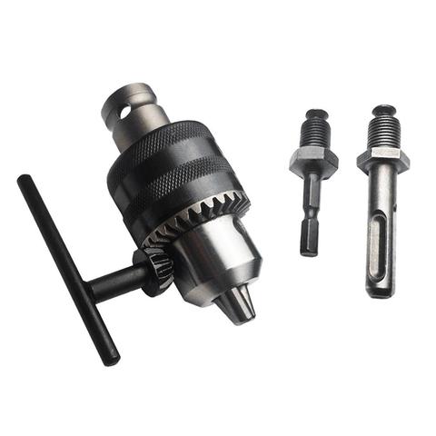 5 uds/6,5/10/13/16mm adaptador de mandril de taladro convertidor sin llave plato de eje para 0,6-6,5mm/0,8-10mm/2-13mm/3-16mm vástago Chuck ► Foto 1/6