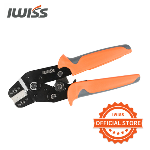 IWISS SN-03BM Crimpadora Terminales Alicates herramienta de engaste de trinquete 0,08-0.14mm ² alicates de engaste para D-SUB/1,25/ZH1.5 terminales de resorte de enchufe herramientas de engarce de alambre ► Foto 1/6