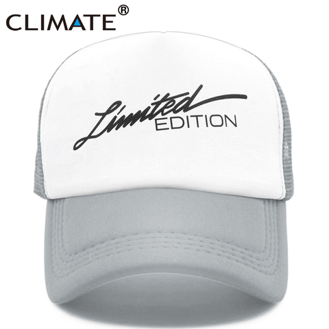 CLIMATE-Gorra de camionero de edición limitada para hombre, gorro de malla con estampado divertido de ventilador de coche, estilo Hip Hop, gorras para fanáticos de carreras para verano ► Foto 1/6