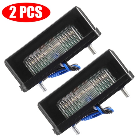 Mayitr 2 uds 12V-24V impermeable LED número de matrícula luz para faro trasero para camión, Trailer, coche automóviles lámpara ► Foto 1/6