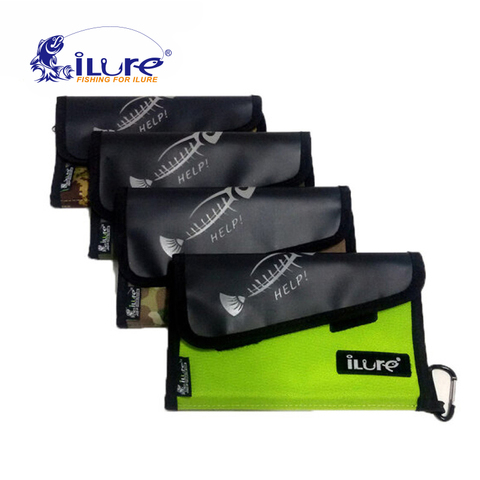 Bolsas de señuelos blandos para pesca iLure, 35x21x3 cm, 240g, bolsa profesional resistente al agua con lentejuelas, bolsa para anzuelos, bolsa de gran capacidad, envío gratis ► Foto 1/5