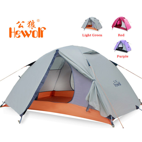 Hewolf-tienda de campaña impermeable de doble capa para exteriores, poste de aluminio ultraligero, a prueba de viento, 1595 KG, para playa, Barraca, 2,51 ► Foto 1/6