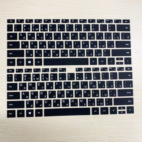 Pegatinas para teclado de ordenador portátil, con letras en cubierta de  diseño español/inglés/ruso/francés/alemán/Árabe/coreano/japonés/hebreo/Tailandés  - AliExpress