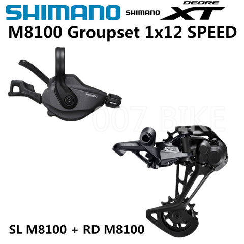 SHIMANO DEORE XT M8100 Grupo 12Speep bicicleta de montaña XT grupo conjunto 1x12-velocidad SL + RD M8100 cambio trasero m8100 palanca de cambio ► Foto 1/6