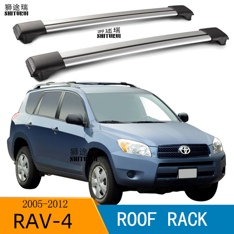 SHITURUI-barras de techo para coche, accesorio de aleación de aluminio, baca de barras cruzadas, equipaje, para TOYOTA RAV 4 III (_ A3 _) rav4 2010 2005-2013, 2 uds. ► Foto 1/5