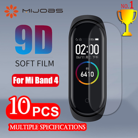 Para Xiaomi mi Band 4 Protector de pantalla película suave para Xiaomi mi Band 4 accesorios para pulsera inteligente película de permeabilidad de pantalla completa ► Foto 1/6