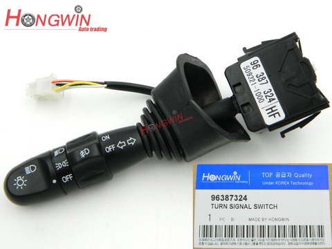 Interruptor de luz de señal de giro para DAEWOO LACETTI CHEVROLET NUBIRA, interruptor de señal de giro con faro y lámpara antiniebla, 96387324 ► Foto 1/6