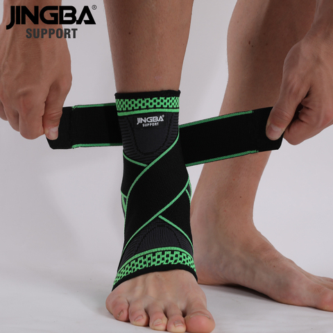 Soporte de tobillo de compresión JINGBA 1 Uds soporte para fitness, fútbol, baloncesto, voleibol, protección de tobillo ► Foto 1/6