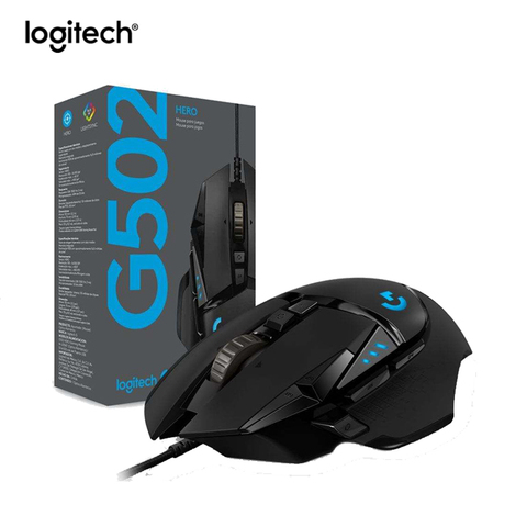 Motor de ratón Gaming de alto rendimiento Logitech G502 HERO/G402 con 16.000 DPI, sincronización de luz RGB sintonizable programable para Gamer de ratón ► Foto 1/6