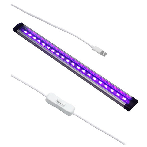 Tubo de luz UV USB de alta calidad, luz ultravioleta para dormitorio, póster de luz negra, para Halloween, envío gratis ► Foto 1/6