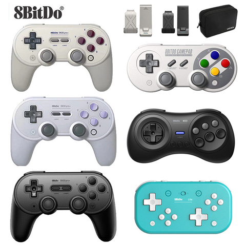 Controlador inalámbrico Bluetooth 8BitDo Gamepad interruptor con palanca de mandos Pro Control accesorios de juego ► Foto 1/6