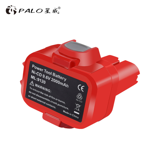 PALO 2000 mAh 9,6 V 2.0Ah Ni-cd batería de la herramienta eléctrica para MAKITA 9120, 9122, 9133, 9134, 9135 9135A 6222D 6260D ► Foto 1/6