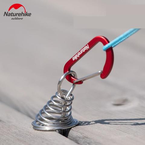 Naturehike-tienda de campaña especial para el suelo, pequeñas y ligeras con uñas, portátil, para acampar, con clavos de espina de pescado, novedad de 2022 ► Foto 1/6