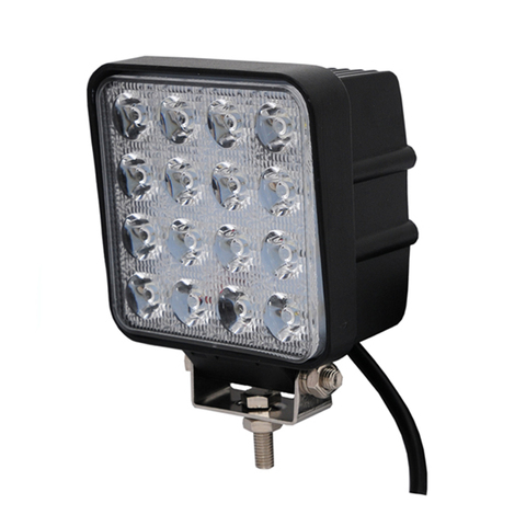 ECAHAYAKU-Luz LED de trabajo de 48W y 4,5 pulgadas, lámpara de conducción de inundación para coche, camión, remolque, SUV, barco todoterreno, 12V, 24V, 4x4, 4WD, 1 Uds. ► Foto 1/6