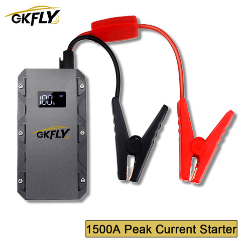 GKFLY Super Power 1500A dispositivo de arranque 20000mAh 12V arrancador de batería de coche cargador de coche para coche batería Booster Buster LED ► Foto 1/6