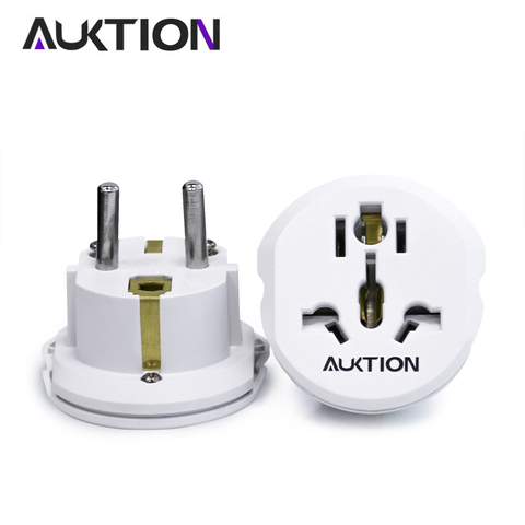 AUKTION-Adaptador convertidor para enchufe de pared, accesorio para cargador de 250V AC, con opción de enchufar en US, UK y AU y universal EU, modelo 16A por lote de 5 uds. ► Foto 1/6