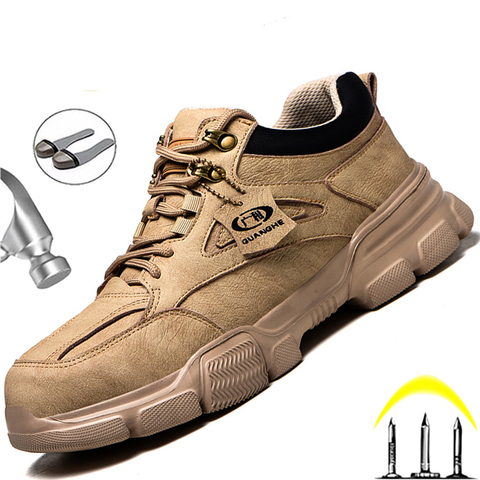 Hombre Zapatos de seguridad ZAPATOS DE TRABAJO zapatillas de deporte Indestructible seguridad botas de invierno de los hombres zapatos de punta de acero de Zapatos de deporte de seguridad zapatos Dropshipping. Exclusivo. ► Foto 1/6