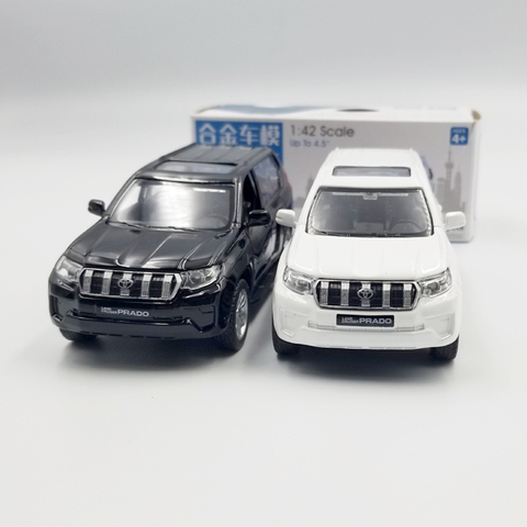 CAIPO-coche Toyota Prado SUV escala 1:42, coche de aleación extraíble, modelo de Metal fundido a presión para colección, regalo para niños ► Foto 1/6