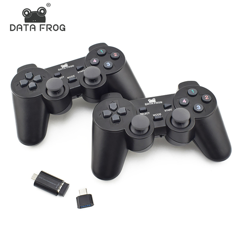 Mando Inalámbrico 6 en 1 para PS2 / Playstation / PC / PS3 / Android Tv Box  - NEGRO