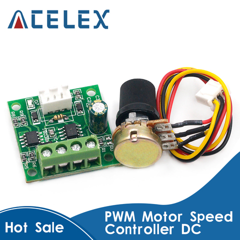 Controlador de velocidad del Motor PWM regulador automático de Motor DC Módulo de Control de bajo voltaje DC 1,8 V a 15V 2A ► Foto 1/6