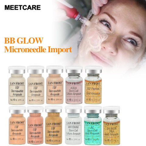 Mesowite-Kit de suero de mesoterapia con brillo, suero Facial brillante, ampolla dorada blanqueadora, BBGLOW, para principiantes, antienvejecimiento ► Foto 1/6