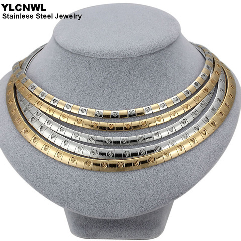 De acero inoxidable Cadena de serpiente collares gargantilla Collar grueso de oro/plata corazón Collar de moda para las mujeres 2022 joyería DE LA DECLARACIÓN ► Foto 1/6