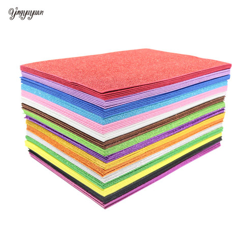 Papel brillante de espuma de 20x30cm para manualidades de niños, cortadores artesanales, papel de espuma artesanal sin pegamento, 5 hojas ► Foto 1/6