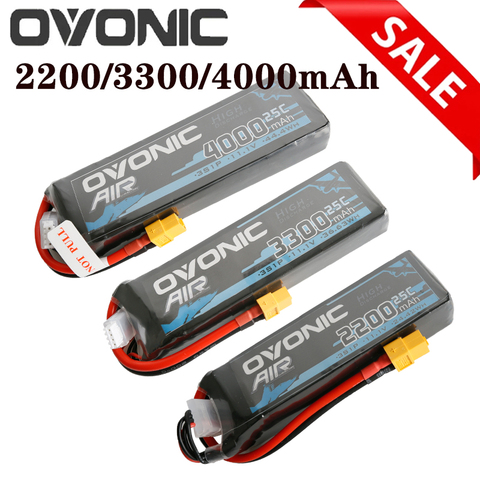 Ovonic 3S 4S/2200/3300/4000mAh 25C 1850mAh 6S 75C Lipo batería de litio con XT60 macho para RC Dron de carreras con visión en primera persona del camión del coche del avión ► Foto 1/6