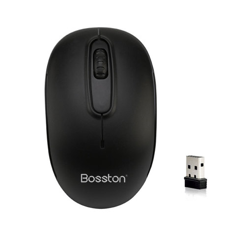 Bosston-ratón inalámbrico de 2,4 Ghz para ordenador, Mini Mouse Q1 para el hogar, oficina, portátil ► Foto 1/5