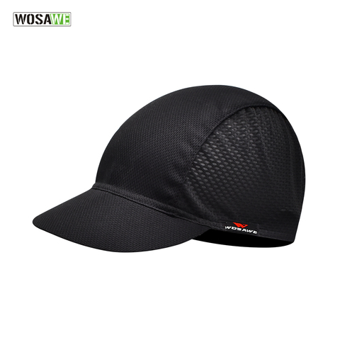 WOSAWE-gorro de Ciclismo de secado rápido para hombre, pañuelo negro para la cabeza, para correr, para verano ► Foto 1/6