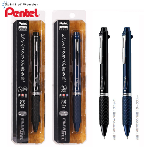 PENTEL Trinity-lápiz automático multifuncional, 1 Uds., 0,5mm, bolígrafo Neutral XBLW355A, negro, rojo y azul, papelería multifuncional ► Foto 1/6