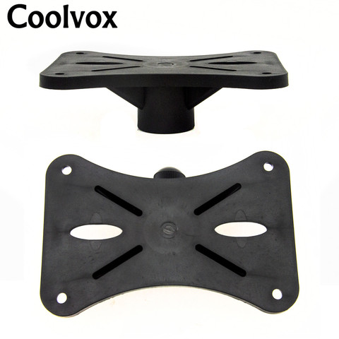 Coolvox 2 uds de plástico suelo Universal soporte de altavoz bandeja inferior asiento sonido soporte orificio de montaje Base en el escenario para Tweeters Woofer ► Foto 1/4