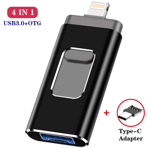 Unidad Flash Usb 4 en 1 Otg, 8gb, 16gb, 32gb, 64gb, 128gb, para Iphone, Ipad, tableta, teléfono, lápiz Usb para android ► Foto 1/6