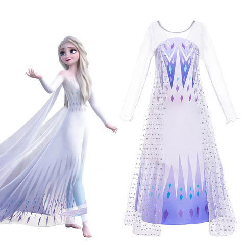 Frozen 2 vestido Anna vestido de princesa Elsa Vestido Bebé Vestidos de  fiesta de cumpleaños de niña. - Historial de precios y revisión | Vendedor  de AliExpress - Ants house Store 
