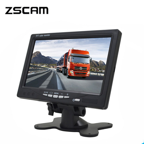 ZSCAM-Monitor Digital de prueba para cámara de vídeo, cámara de vigilancia CCTV DE SEGURIDAD analógica, AHD, IPS, 7 pulgadas, 1024x600 ► Foto 1/5