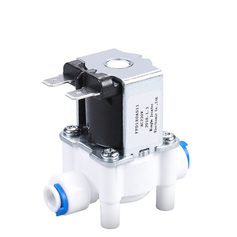 Válvula Solenoide eléctrica de 1/4 pulgadas, interruptor magnético de flujo de entrada de aire y agua DC12V 24V 36V, dispensador de lavadora ► Foto 1/6