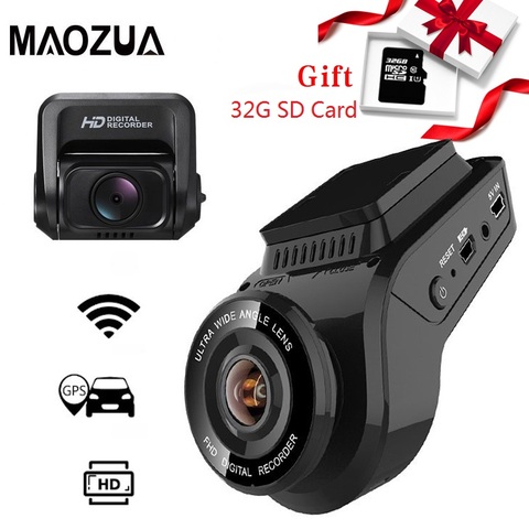 Coche Dash Cam 2160P 4K Ultra HD con 1080P cámara trasera WiFi GPS Logger ADAS doble lente de la Cámara DVR de visión nocturna para coche + 32G tarjeta SD ► Foto 1/6