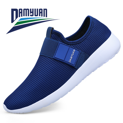 Damyuan-Zapatos deportivos ultraligeros para hombre, zapatillas a la moda estilo Flyweather, cómodas y ligeras, informales, para correr, calzado de otoño e invierno, novedad, 2022 ► Foto 1/6