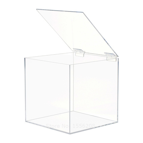 Caja de almacenamiento de plástico de plexiglás transparente, organizador de paquetes de regalo para fiesta de boda, uso en el hogar y la Oficina ► Foto 1/2