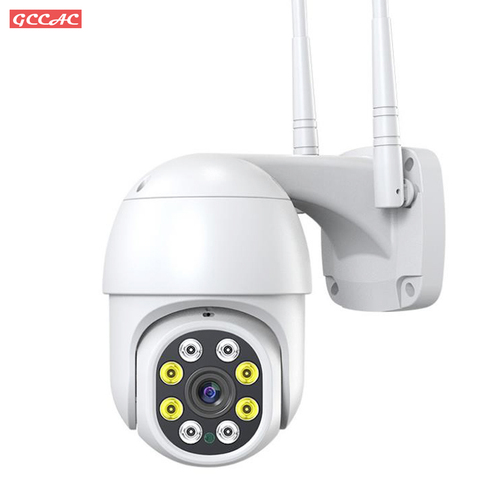 1080P Cámara WiFi para exteriores Casa de vigilancia de seguridad 2-Audio de detección de movimiento IP impermeable cámara domo PTZ CCTV Wi-Fi Cámara ► Foto 1/6