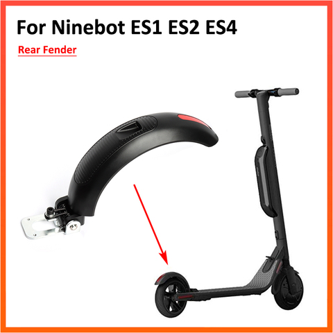 Montaje de guardabarros trasero para Ninebot ES1 ES2 ES4, piezas de rueda de Metal mejoradas para patinete eléctrico ► Foto 1/6