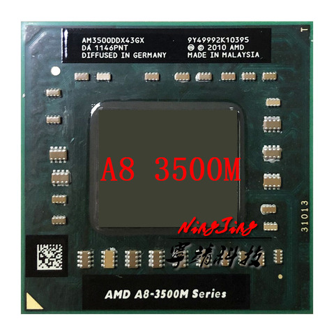 AMD A8-Series A8-3500M A8 3500M 1,5 GHz Quad-Core Quad-Hilo de procesador de CPU AM3500DDX43GX hembra FS1 ► Foto 1/1