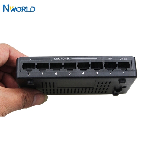 IEEE802.3x-Interruptor de 8 puertos S POE de 100Mbps, interruptor de red Ethernet para dispositivos IP, cámara VoIP, teléfono AP ► Foto 1/6