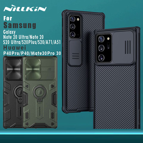 NILLKIN-funda trasera para Samsung Galaxy Note 20 Ultra S21 S20 Ultra Plus FE M51 M31s A71 A51 5G, protección para cámara ► Foto 1/6