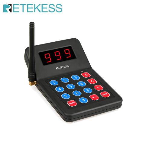 Retekess-transmisor de teclado para restaurante, sistema de llamadas inalámbrico para buscapersonas, restaurante, tienda de café, Iglesia y clínica, T119, 1 Uds. ► Foto 1/3