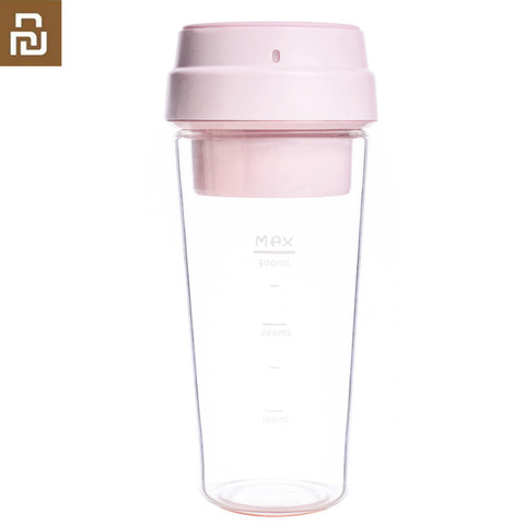 Xiaomi más nuevo 17Pin 400ML exprimidor eléctrico Mini batidora de jugo de naranja de frutas vegetales 400ml taza para niños al aire libre rosa ► Foto 1/6