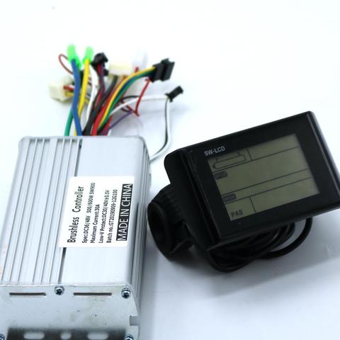 Controlador de Motor de CC sin escobillas, 36V, 48V, 500W, 600W, SW900, pantalla LCD, un juego ► Foto 1/6