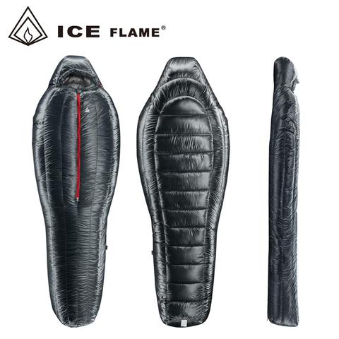 Ice Flame-saco de dormir para momia, ultraligero, 7D, nailon, UL, 90%, ganso blanco, 800PF, para Camping, senderismo, viajes S/M/L ► Foto 1/6