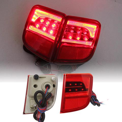 2 uds freno trasero Luz de niebla de la luz de niebla de la lámpara de luz de advertencia para Toyota Land Cruiser 200 LC200 2008, 2009- 2015 parachoques trasero de la luz ► Foto 1/6